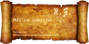 Móra Zomilla névjegykártya